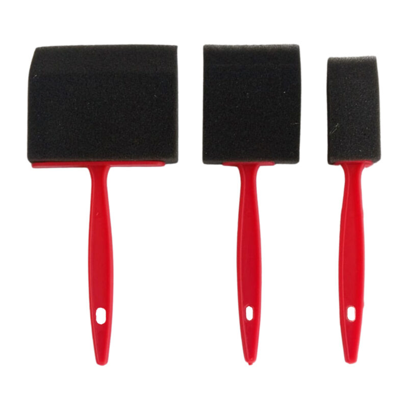 Rolfes Flat Foam Sponge Brush Set – 3 Piece