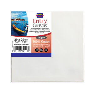 Rolfes Canvas Roll 500 gsm, cotton duck, unbleached, universally primed, 2.1m wide x10m