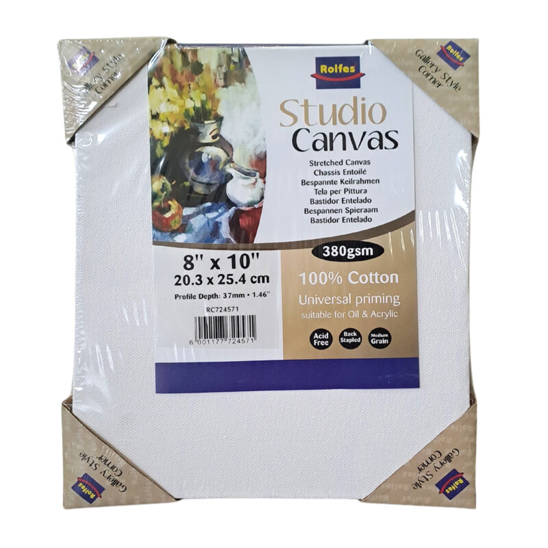 Rolfes Canvas Roll, 380 gsm, cotton duck, unbleached, universally primed, 1.6m wide x 30m