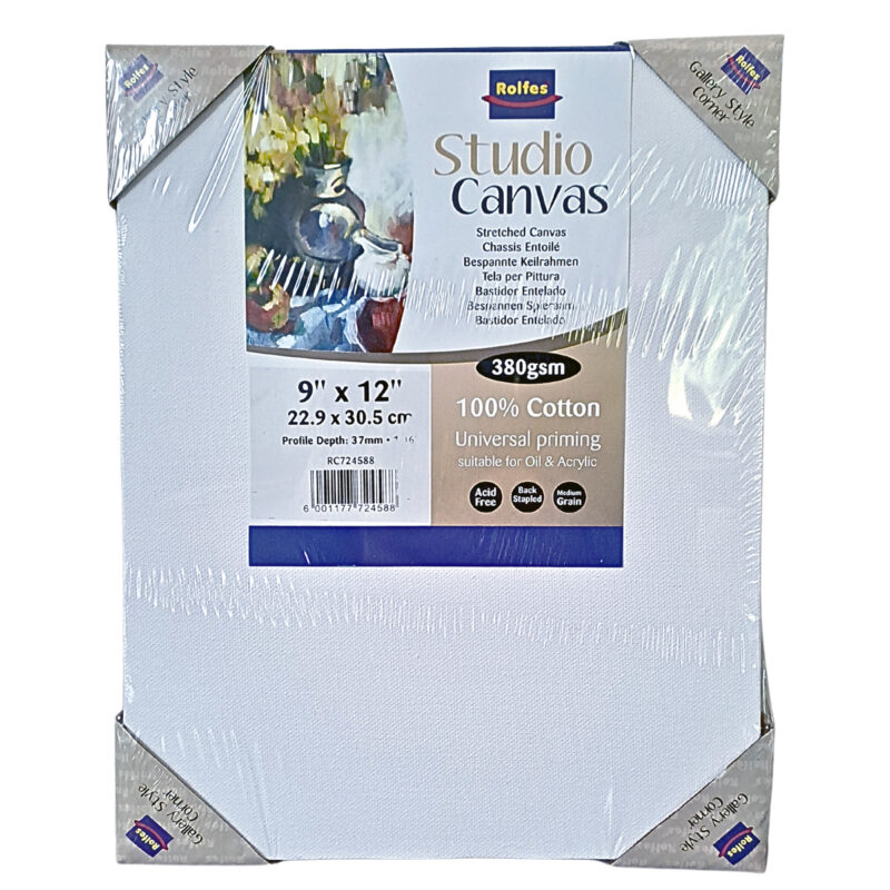 Rolfes Canvas Roll, 380 gsm, cotton duck, unbleached, universally primed, 1.6m wide x 30m
