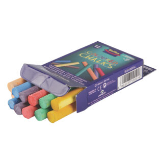RCH100016_w Rolfes Drawell Chalk, Coloured, Round, 12's