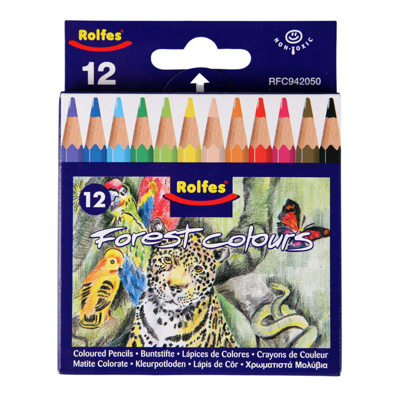 Rolfes Twister Coloured Pencils - 12 Assorted Colours