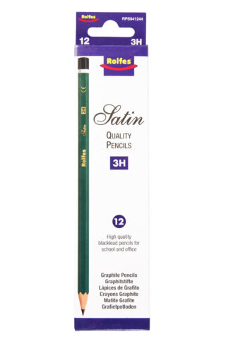 RPS941244_3H_front_sm Satin Pencils 3H - Pack of 12