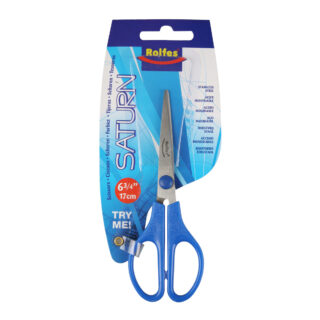 RS814104_1200 Rolfes Saturn Scissors, 17cm (6.75"), Sharp Tip, Large Handle, General Purpose