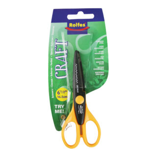 Rolfes Decorative Craft Scissors, Deckle Pattern, 16.5cm (6.5")