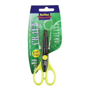Rolfes Decorative Craft Scissors, Majestic Pattern, 16.5cm (6.5")
