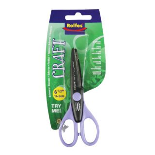 Rolfes Decorative Craft Scissors, Ripple Pattern, 16.5cm (6.5")