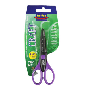 RS814364_01_1200 Rolfes Decorative Craft Scissors, Bubbles Pattern, 16.5cm (6.5")