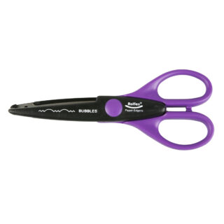 RS814364_02_1200 Rolfes Decorative Craft Scissors, Bubbles Pattern, 16.5cm (6.5")