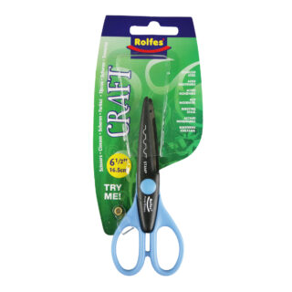 Rolfes Decorative Craft Scissors, Stamp Pattern, 16.5cm (6.5")
