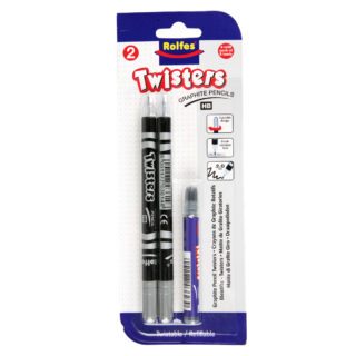 RT036193_01 Rolfes Twister HB Graphite Pencils – 2 Pencils & HB Refill Pack
