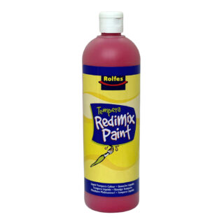RTR530073_redimix_crimson_1500 Rolfes Redimix Poster Paint 500ml - Crimson
