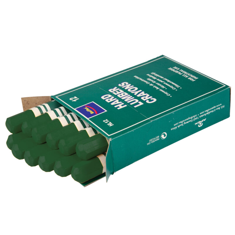 Rolfes Hard Lumber Marking Crayon, Box of 12's, Black