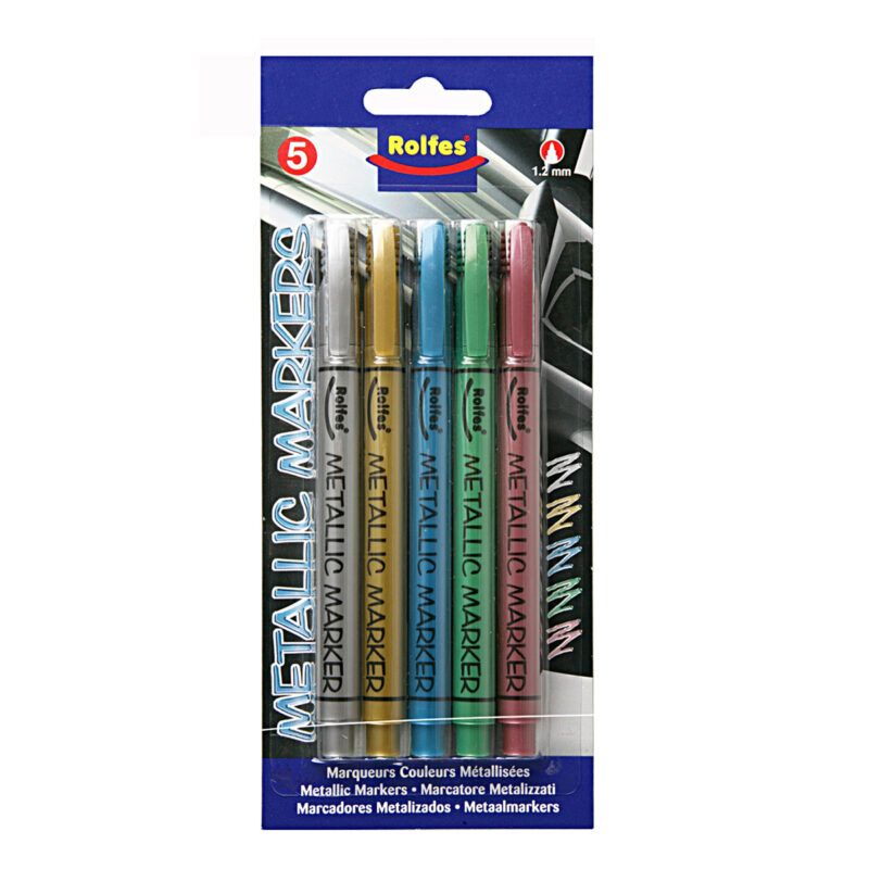 Metallic Markers, Set of 5