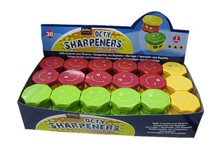 OCTY Sharpener, Double Hole with Reservoir, 36 per box