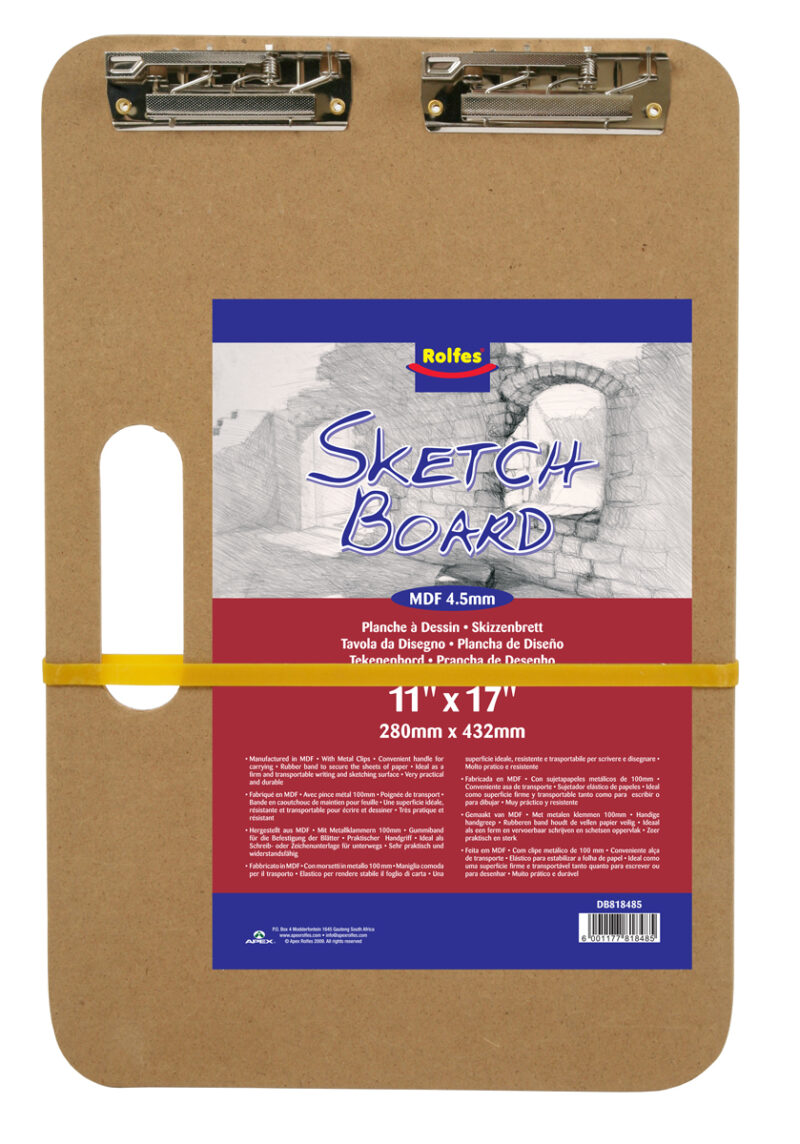 Heavy Duty Sketch Board / ClipBoard with Clip, A3 (27.9 × 43.2 cm / 11 × 17 in)