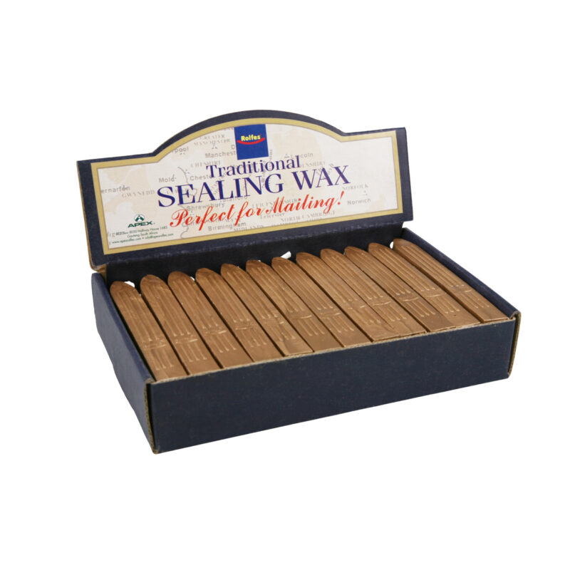 Rolfes Traditional Sealing Wax, 36 Piece Box – Gold