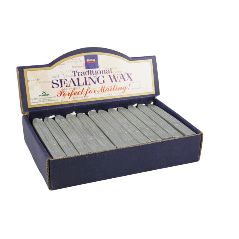 Rolfes Traditional Sealing Wax, 36 Piece Box – Silver