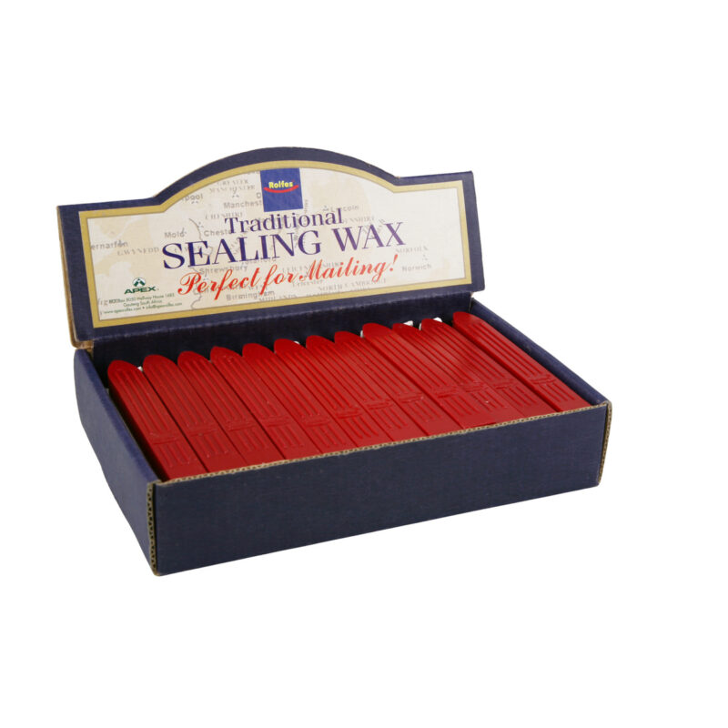 Rolfes Traditional Sealing Wax, 36 Piece Box – Red
