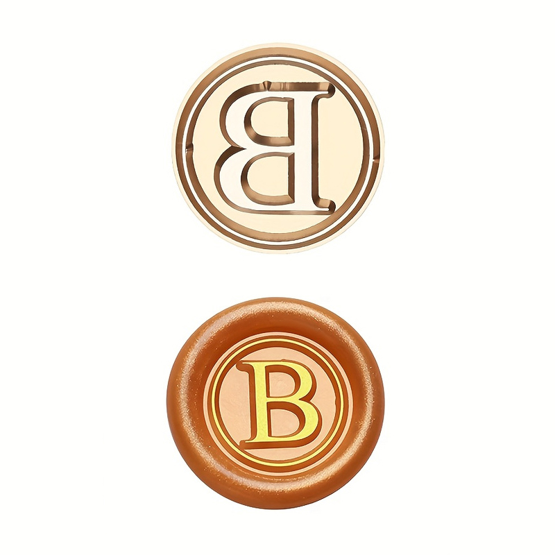 Rolfes Brass Handle Seal – Simple Capital Letter A