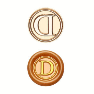 Rolfes Brass Handle Seal – Simple Capital Letter D