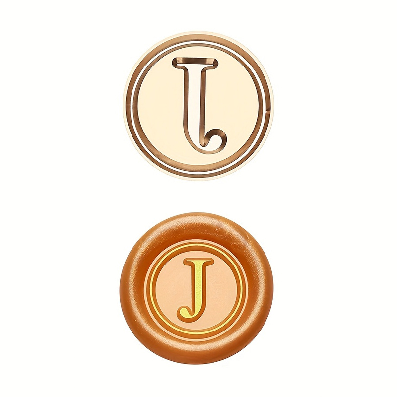 Rolfes Brass Handle Seal – Simple Capital Letter A