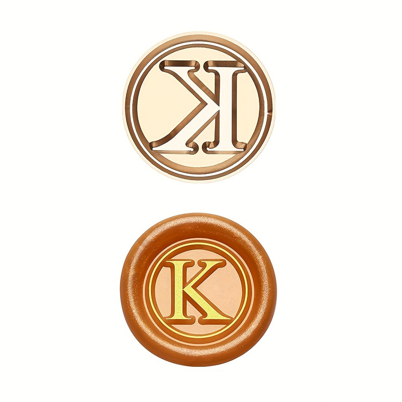 Rolfes Brass Handle Seal – Simple Capital Letter A