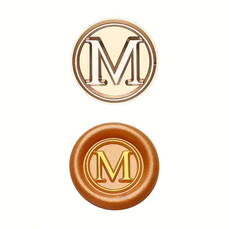 Rolfes Brass Handle Seal – Simple Capital Letter A