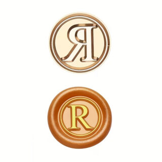 Simple-Capital-R Rolfes Brass Handle Seal – Simple Capital Letter R