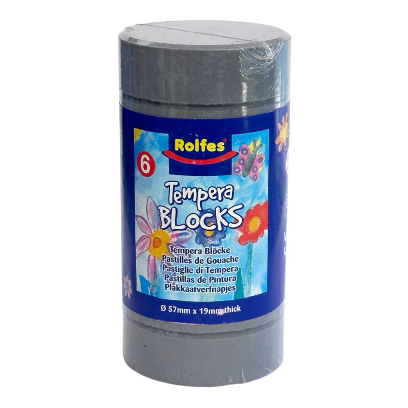 Rolfes Large Tempera Blocks 57mm, Pack of 6 – White