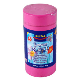 TB558343 Rolfes Large Tempera Blocks 57mm, Pack of 6 – Cerise