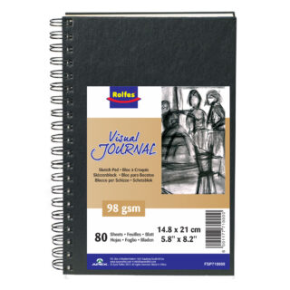 Visual-Art-Diary-98g-A5 Rolfes Visual Journal, A5, 98 gsm, 80 Sheets