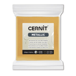 Cernit Metallic Polymer Clay, 250g – Gold