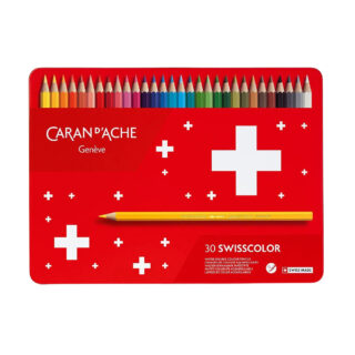 cgsws30_add_1_w Swisscolor Metal Box-Swiss Flag, 30 Assorted Colours