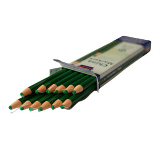 chinamarker_green_box_open_pencils Rolfes China Markers, Box of 12, Green