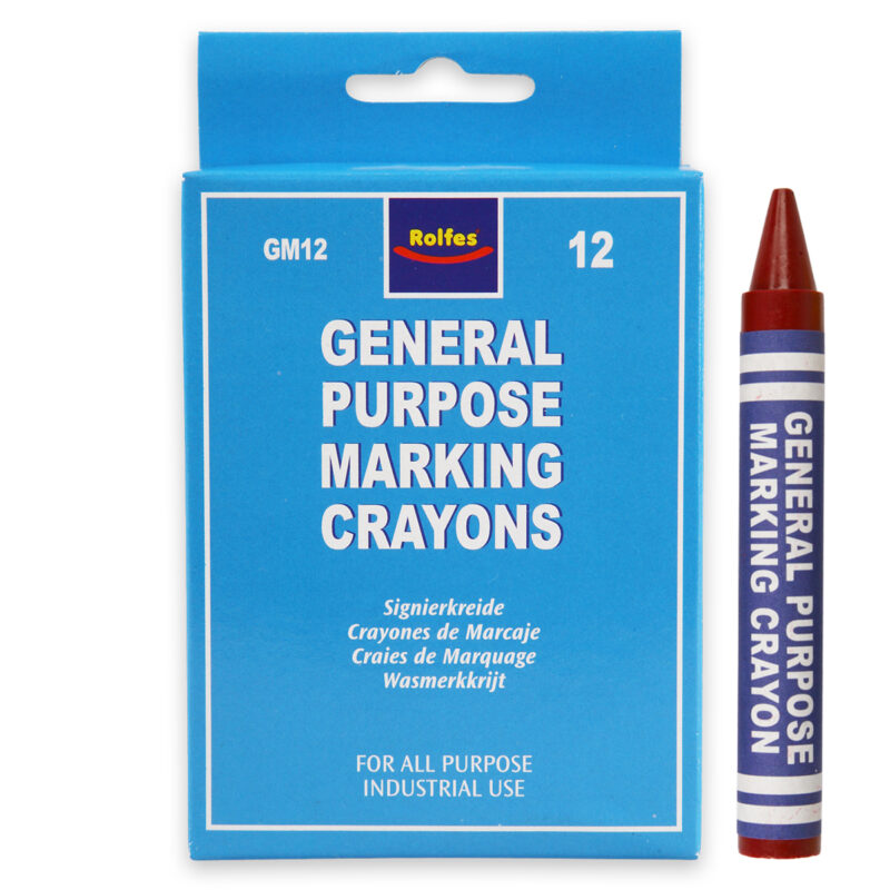 Rolfes General Marking Crayon, Box of 12's, White